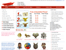Tablet Screenshot of lapelpinscn.com